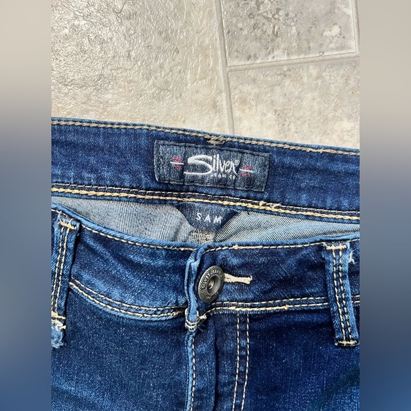 Women’s Silver jeans distressed Sam 30/29 - Picture 5 of 9